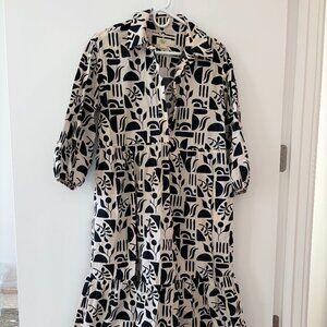 The Bettina Tiered Shirt Dress by Maeve